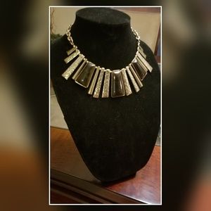 Brown and Gold Statement Necklace